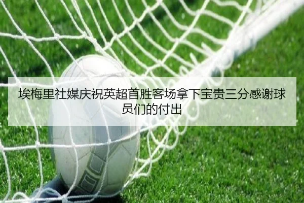 埃梅里社媒庆祝英超首胜客场拿下宝贵三分感谢球员们的付出